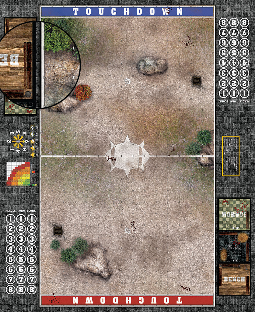 Mats by Mars: Hellenic Plateau Fantasy Football Play Mat / Pitch