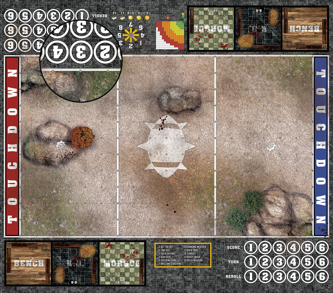 Custom Fantasy Football 7s Play Mat / Pitch from Mats by Mars