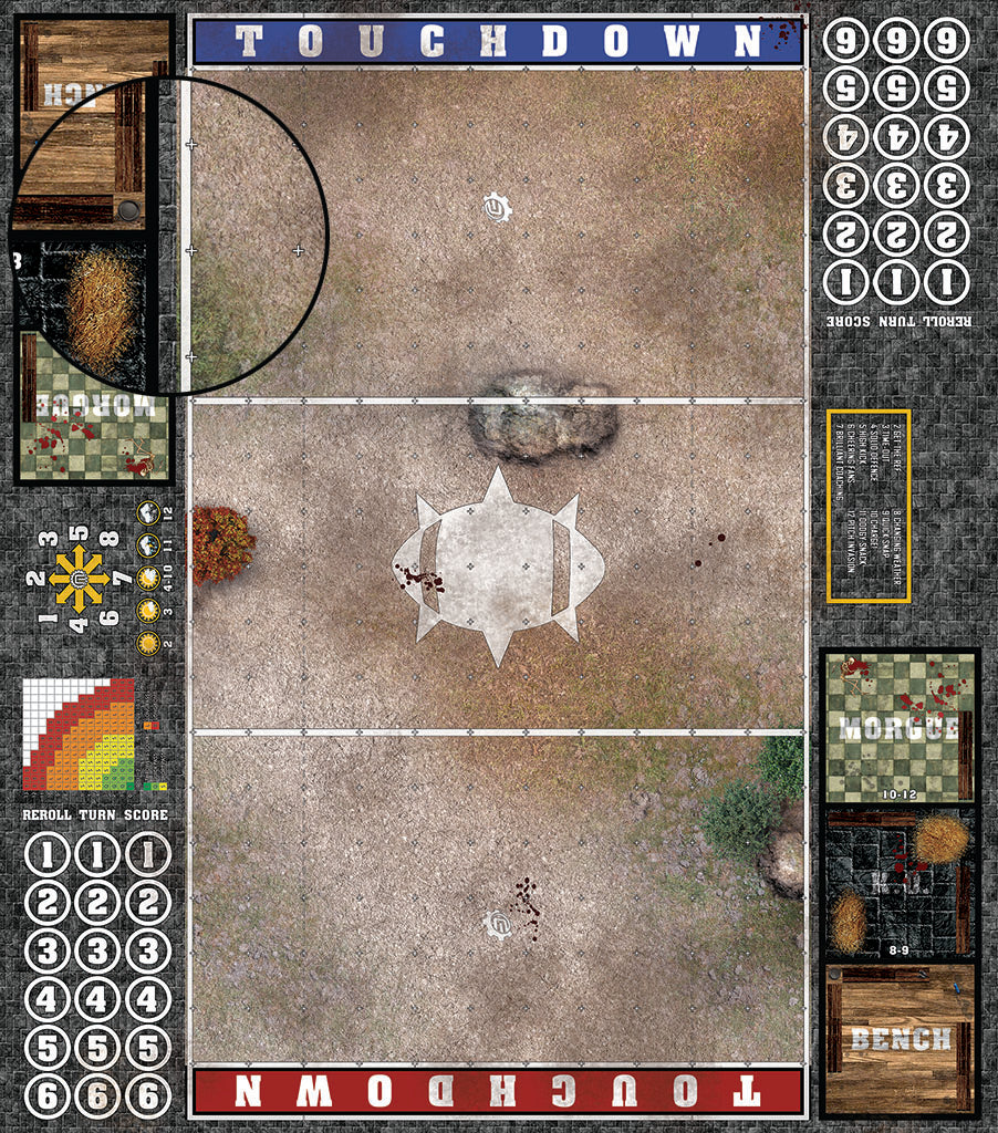 Custom Fantasy Football 7s Play Mat / Pitch from Mats by Mars