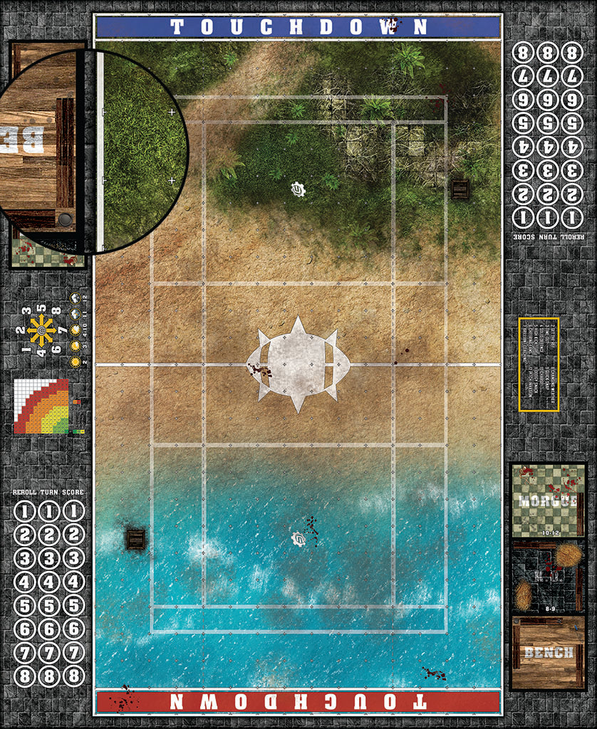 Mats by Mars: Jungle Treasure Fantasy Football Play Mat / Pitch