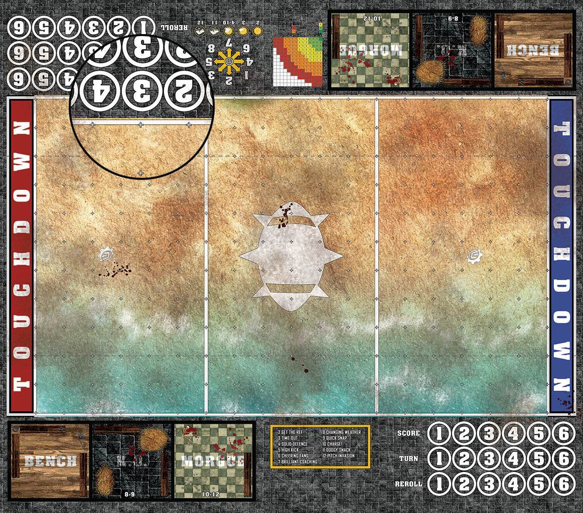 Mats by Mars: Jungle Treasure Fantasy Football Play Mat / Pitch