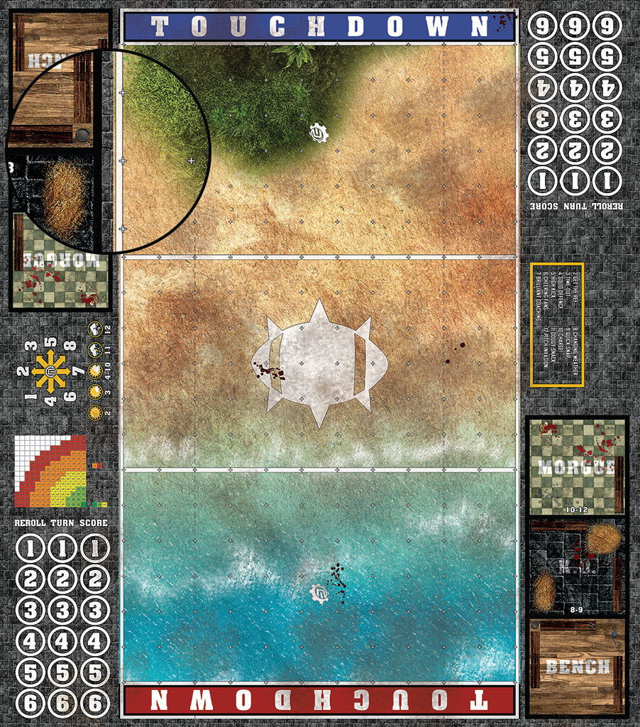 Custom Fantasy Football 7s Play Mat / Pitch from Mats by Mars