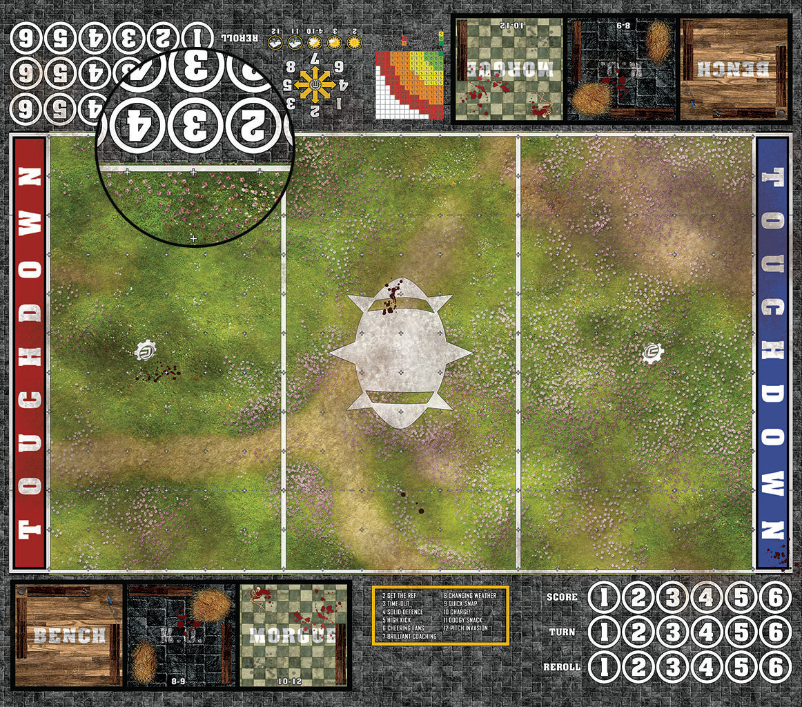 Mats by Mars: Cherry Blossom Crossroad Fantasy Football Play Mat / Pitch