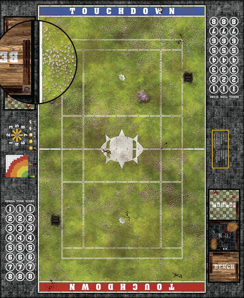 Mats by Mars: Cherry Blossom Grove Fantasy Football Play Mat / Pitch