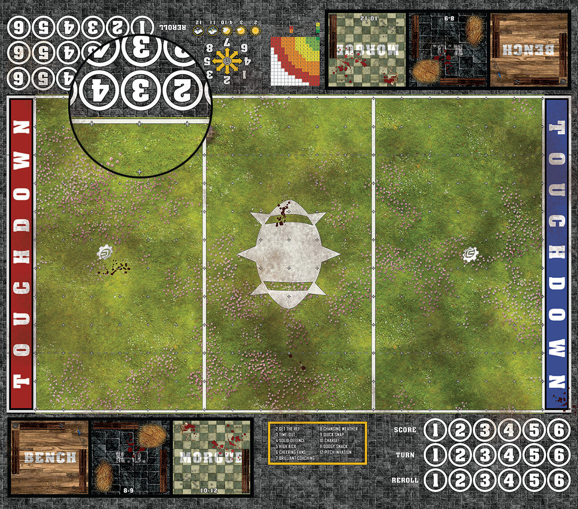 Mats by Mars: Cherry Blossom Grove Fantasy Football Play Mat / Pitch