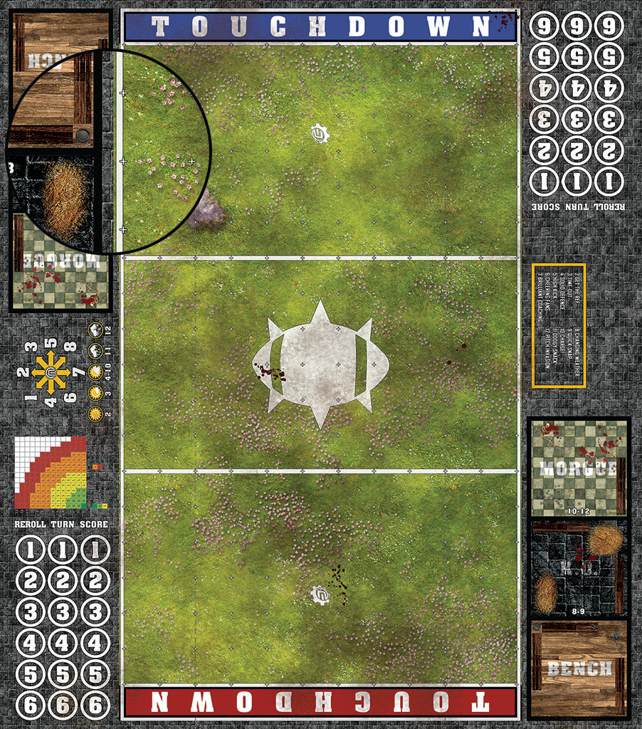 Mats by Mars: Cherry Blossom Grove Fantasy Football Play Mat / Pitch