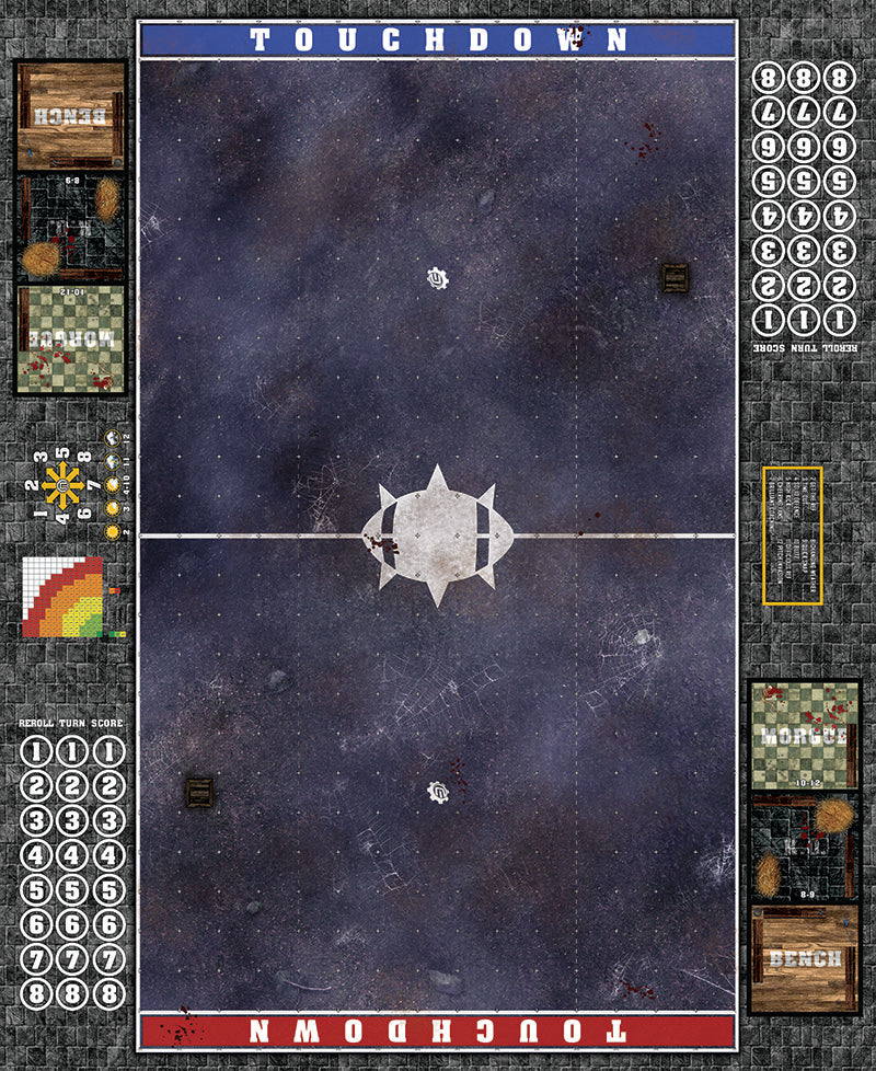 Mats by Mars: Moonlight Cobwebs Fantasy Football Play Mat / Pitch