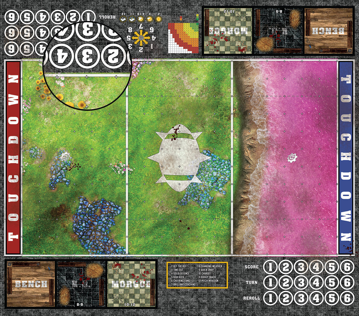 Mats by Mars: Faewild Shore Fantasy Football Play Mat / Pitch