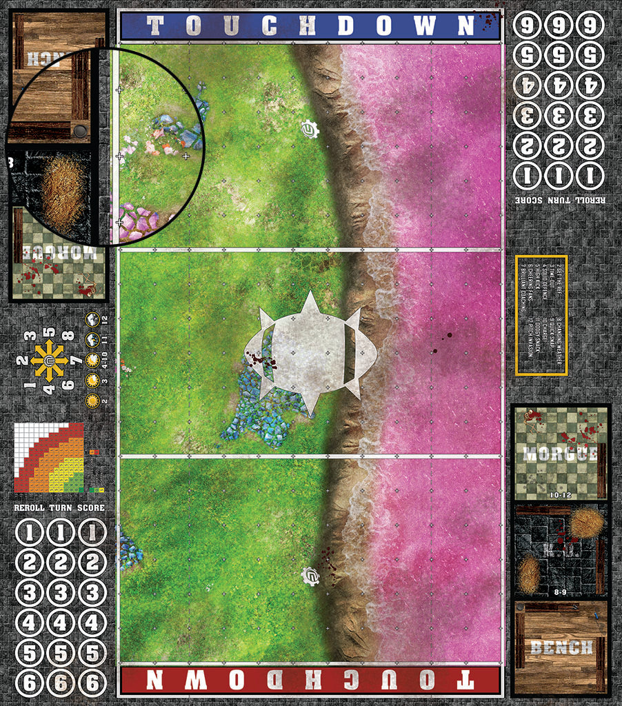 Custom Fantasy Football 7s Play Mat / Pitch from Mats by Mars