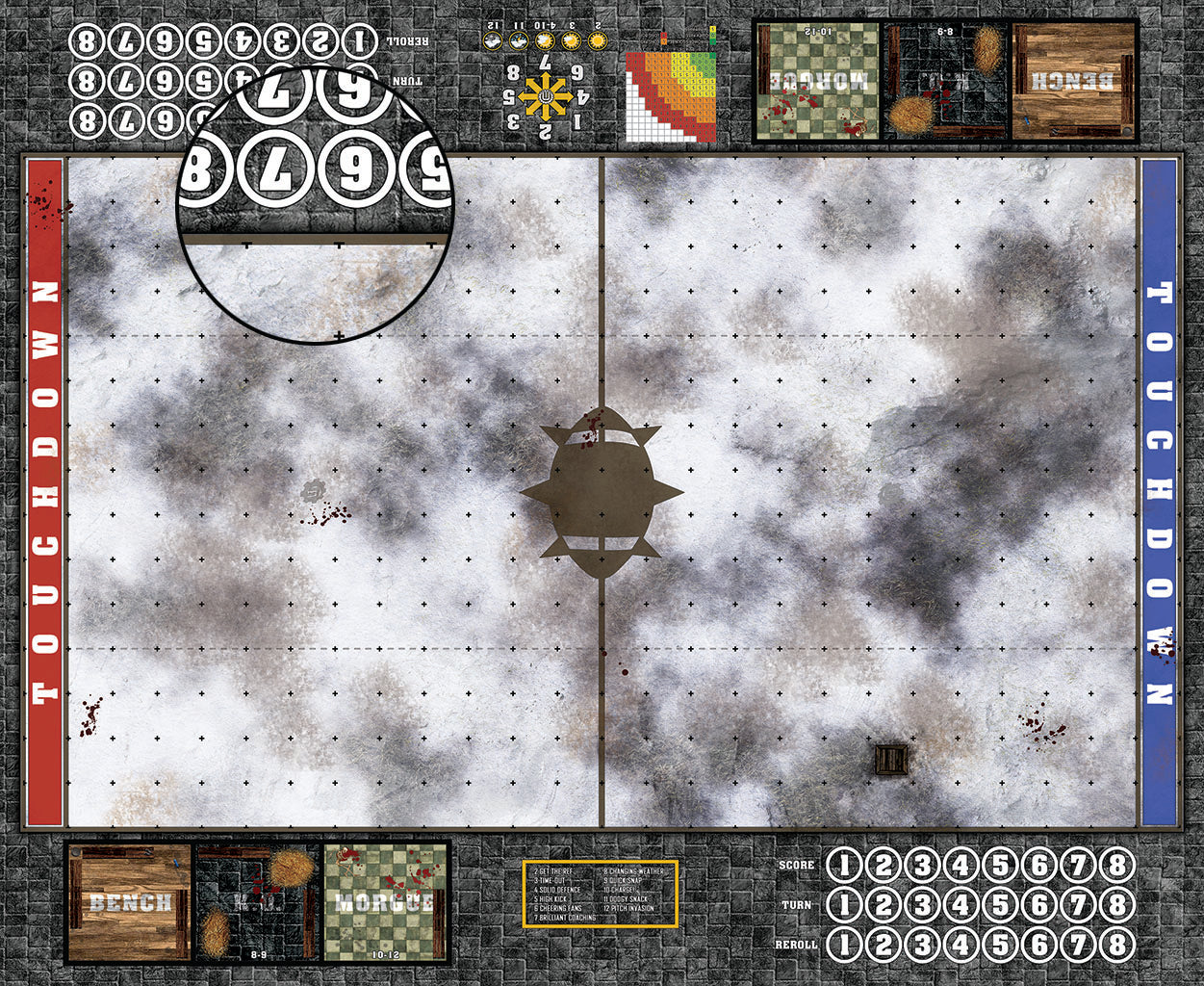 Custom Fantasy Football Play Mat / Pitch 11s