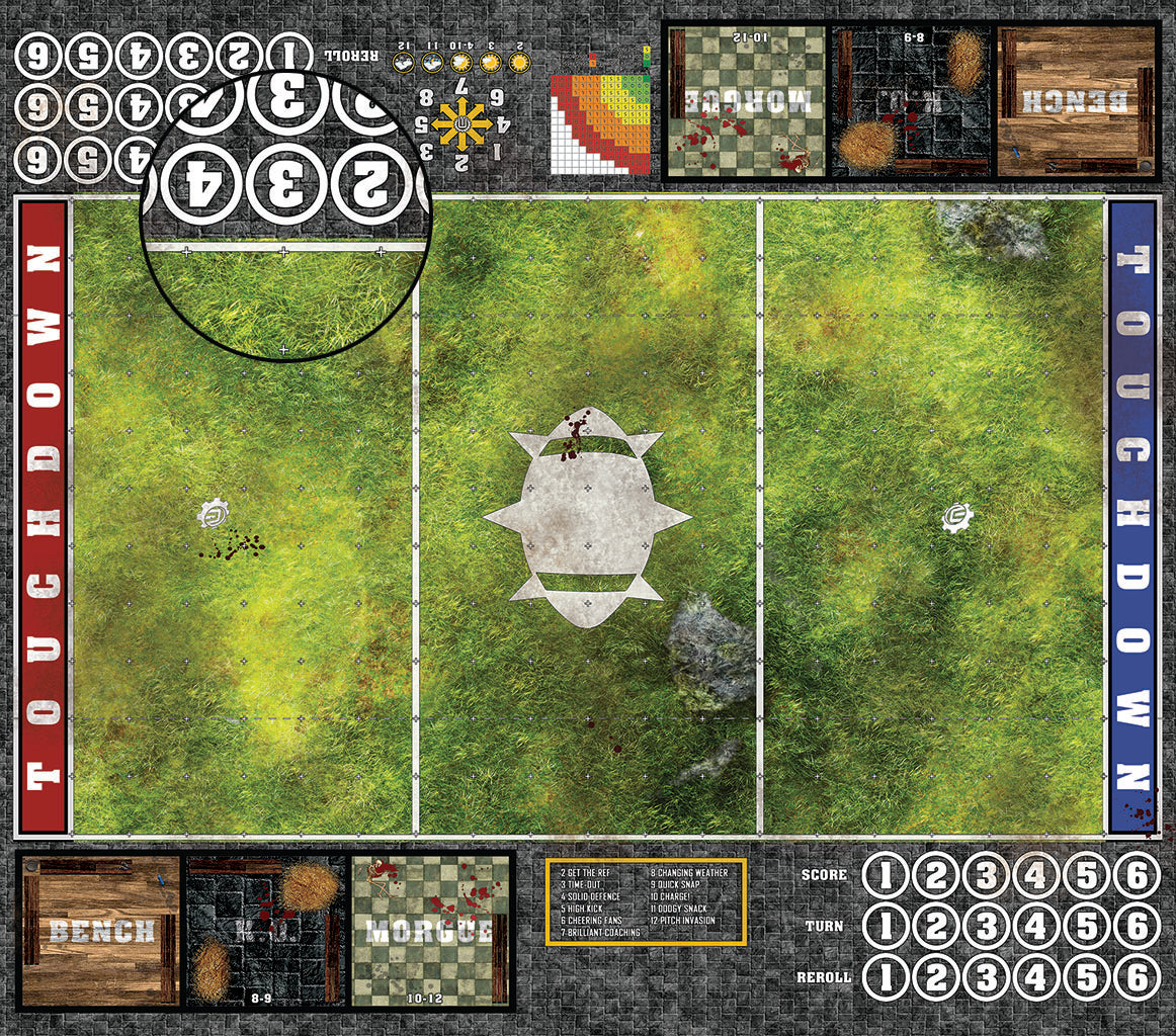 Mats by Mars: Stonehollow Hills Fantasy Football Play Mat / Pitch