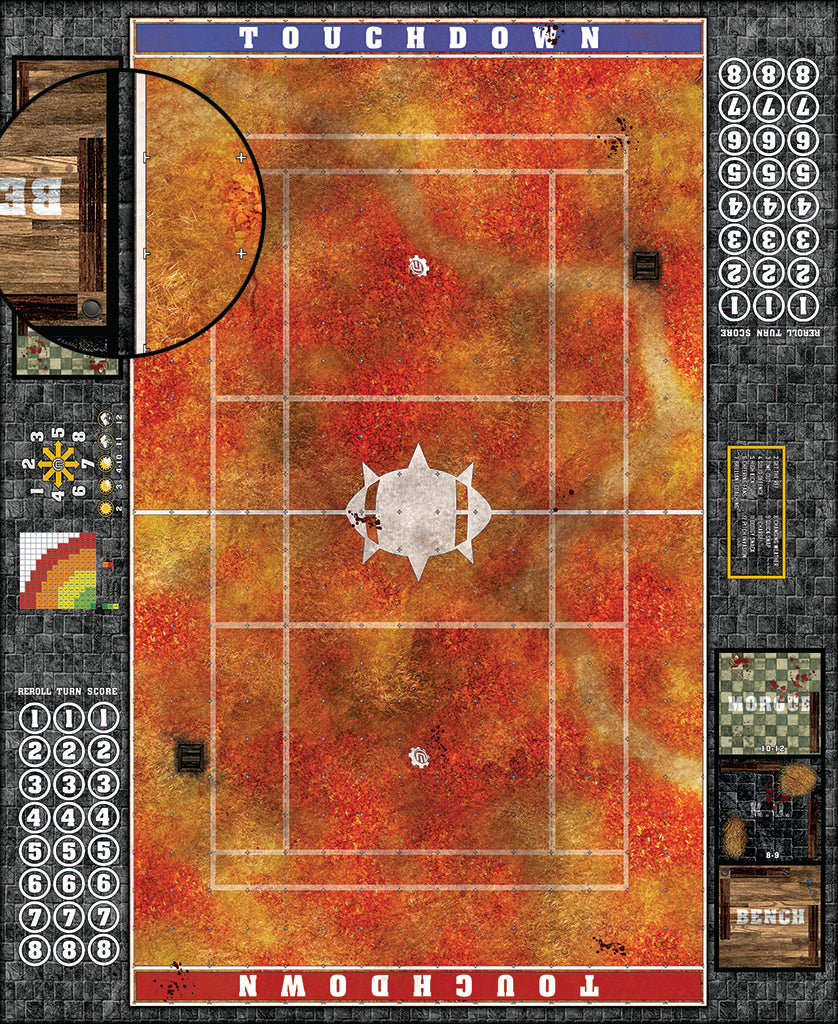 Mats by Mars: Autumn Forest Trail Fantasy Football Play Mat / Pitch