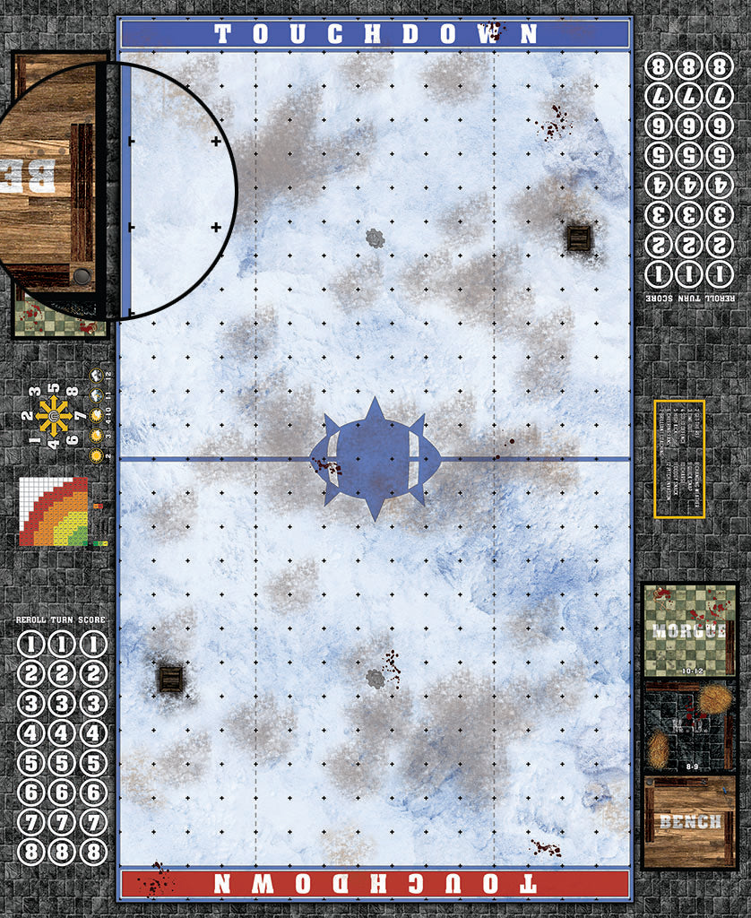 Mats by Mars: Glacial Pass Fantasy Football Play Mat / Pitch