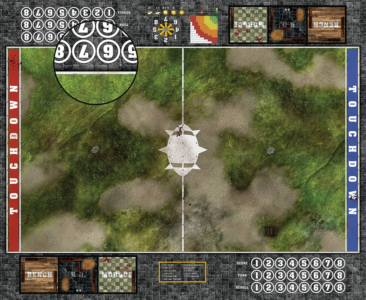 Custom Fantasy Football Play Mat / Pitch 11s