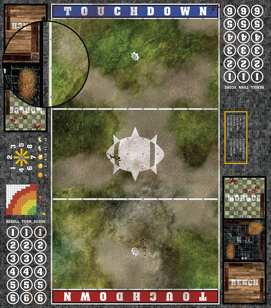 Mats by Mars: Bayou Country Fantasy Football Play Mat / Pitch