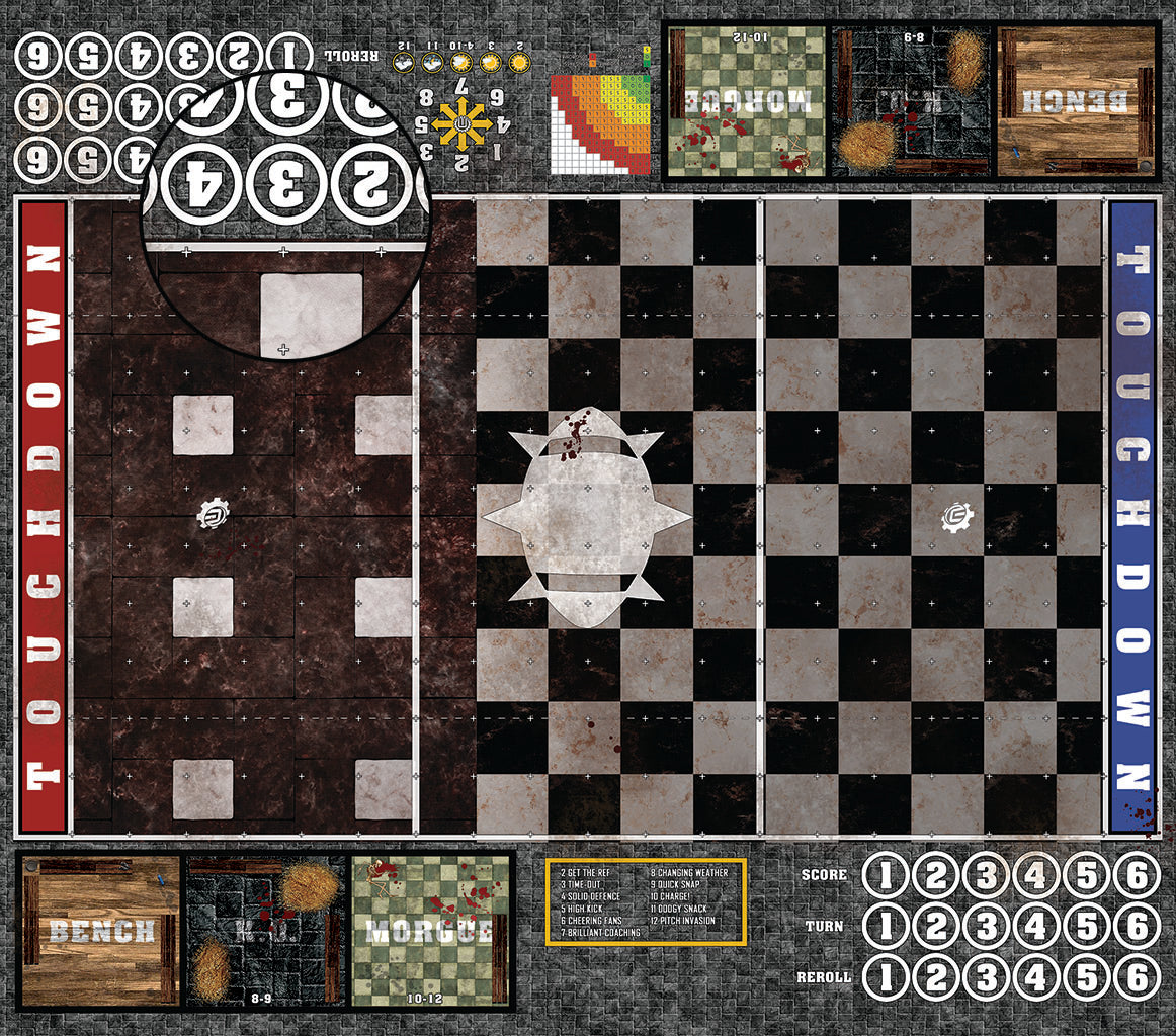 Custom Fantasy Football 7s Play Mat / Pitch from Mats by Mars