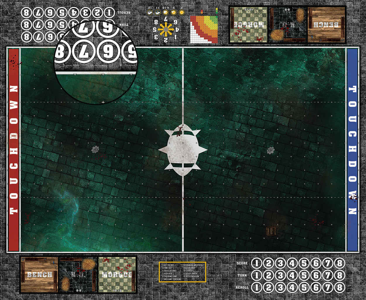 Mats by Mars: Noxious Sewer Fantasy Football Play Mat / Pitch