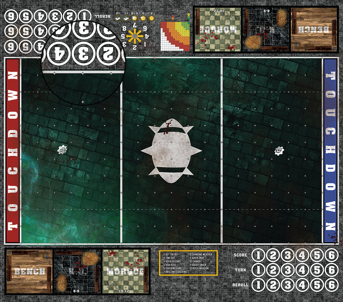 Custom Fantasy Football 7s Play Mat / Pitch from Mats by Mars