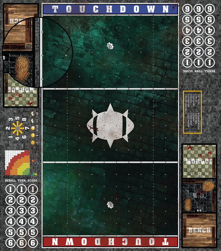 Mats by Mars: Noxious Sewer Fantasy Football Play Mat / Pitch