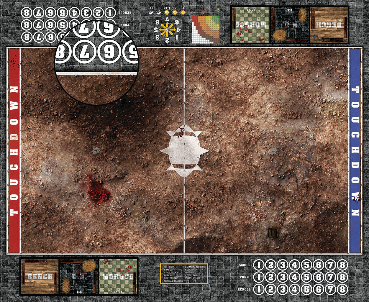 Mats by Mars: Trench Assault Fantasy Football Play Mat / Pitch