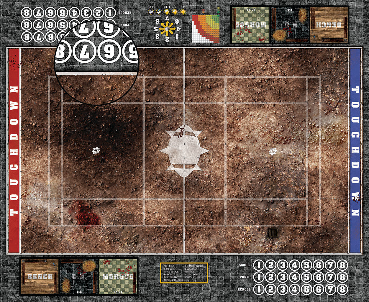 Mats by Mars: Trench Assault Fantasy Football Play Mat / Pitch
