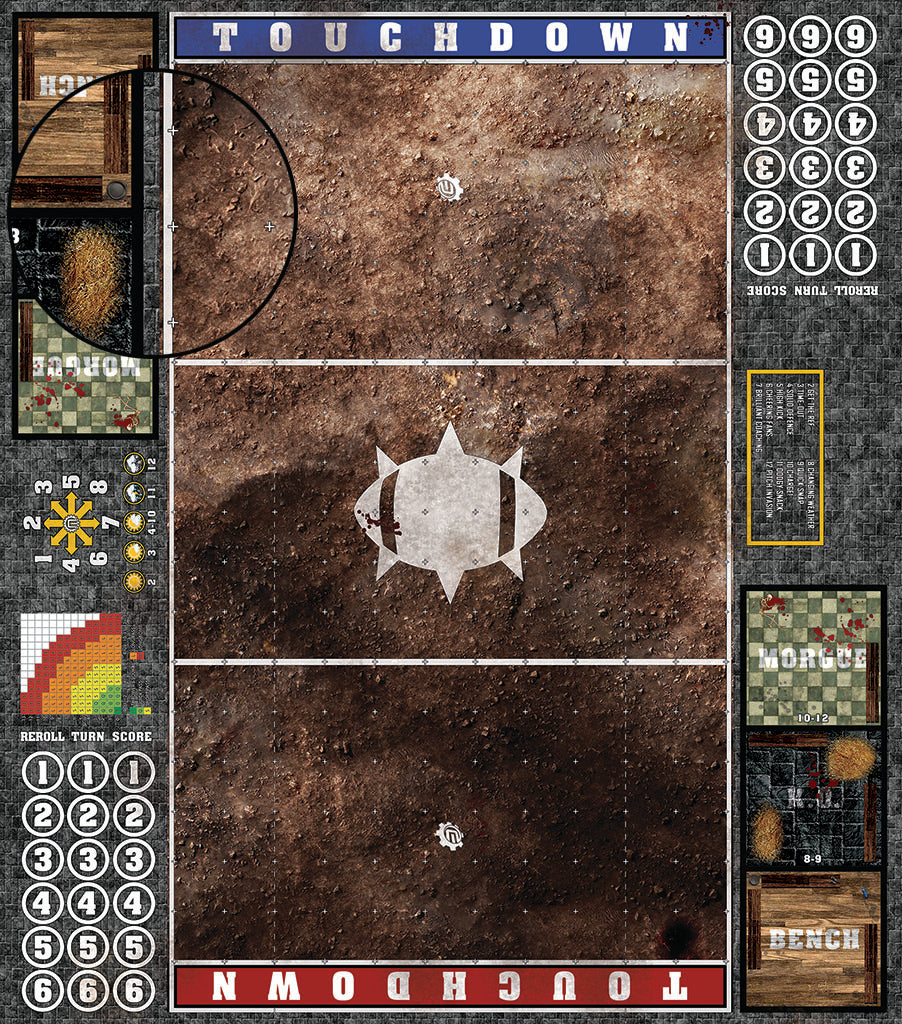 Custom Fantasy Football 7s Play Mat / Pitch from Mats by Mars