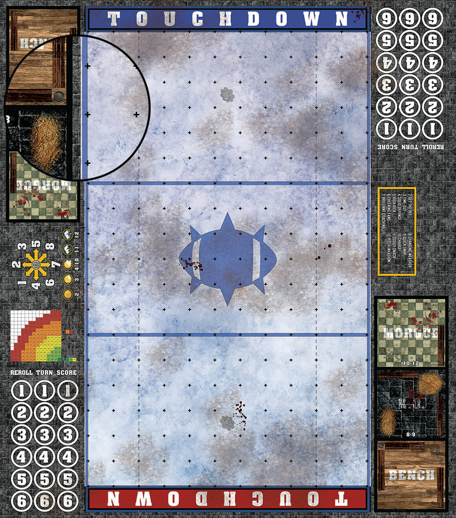 Mats by Mars: Glacial Plain Fantasy Football Play Mat / Pitch