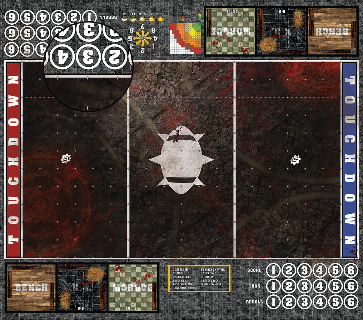 Mats by Mars: Unholy Warren Fantasy Football Play Mat / Pitch