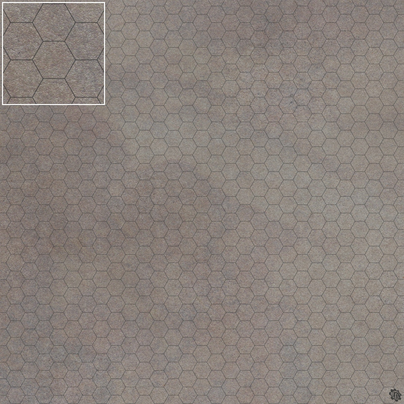 Mats by Mars: Koncrete Blok (Dark) Tabletop Wargaming Play Mat