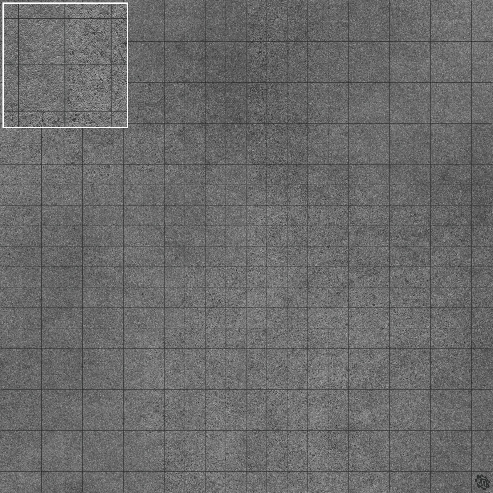 Mats by Mars: Koncrete Blok (Extra Dark) Tabletop Wargaming Play Mat