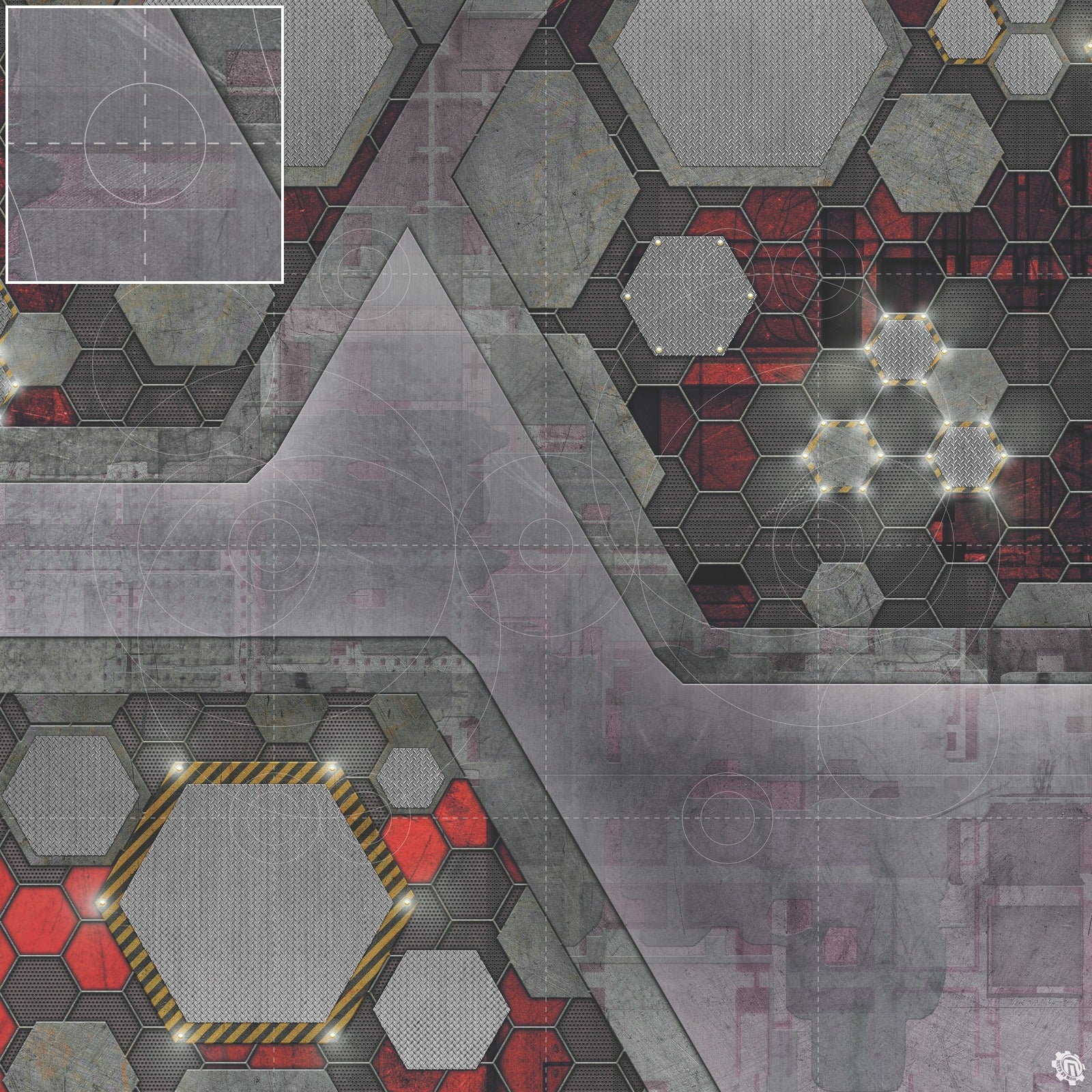 Mats by Mars: Quinfinity Ruby Tabletop Wargaming Play Mat