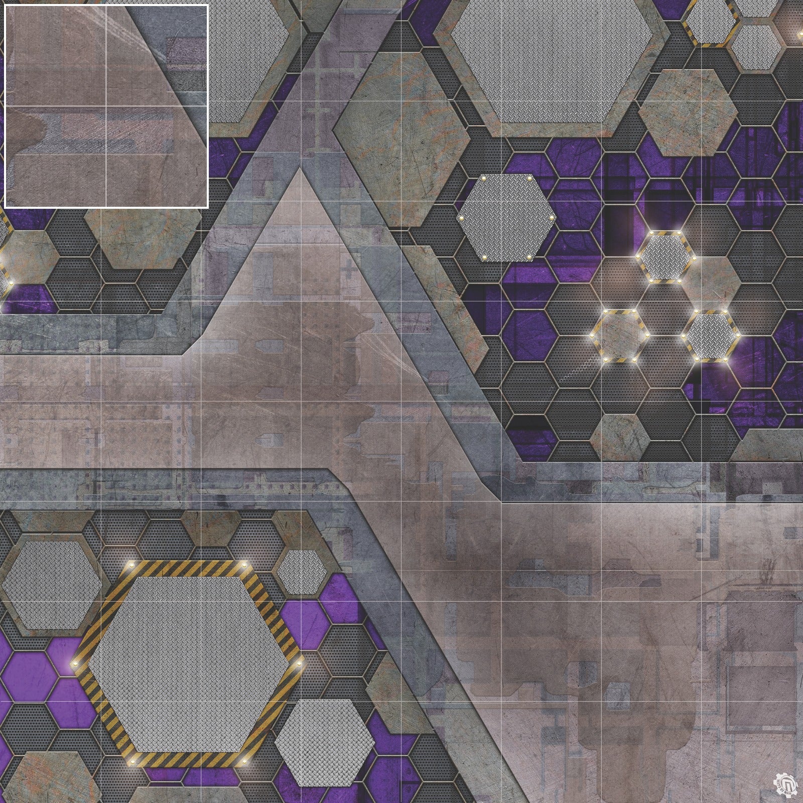 Mats by Mars: Quinfinity Amethyst Tabletop Wargaming Play Mat