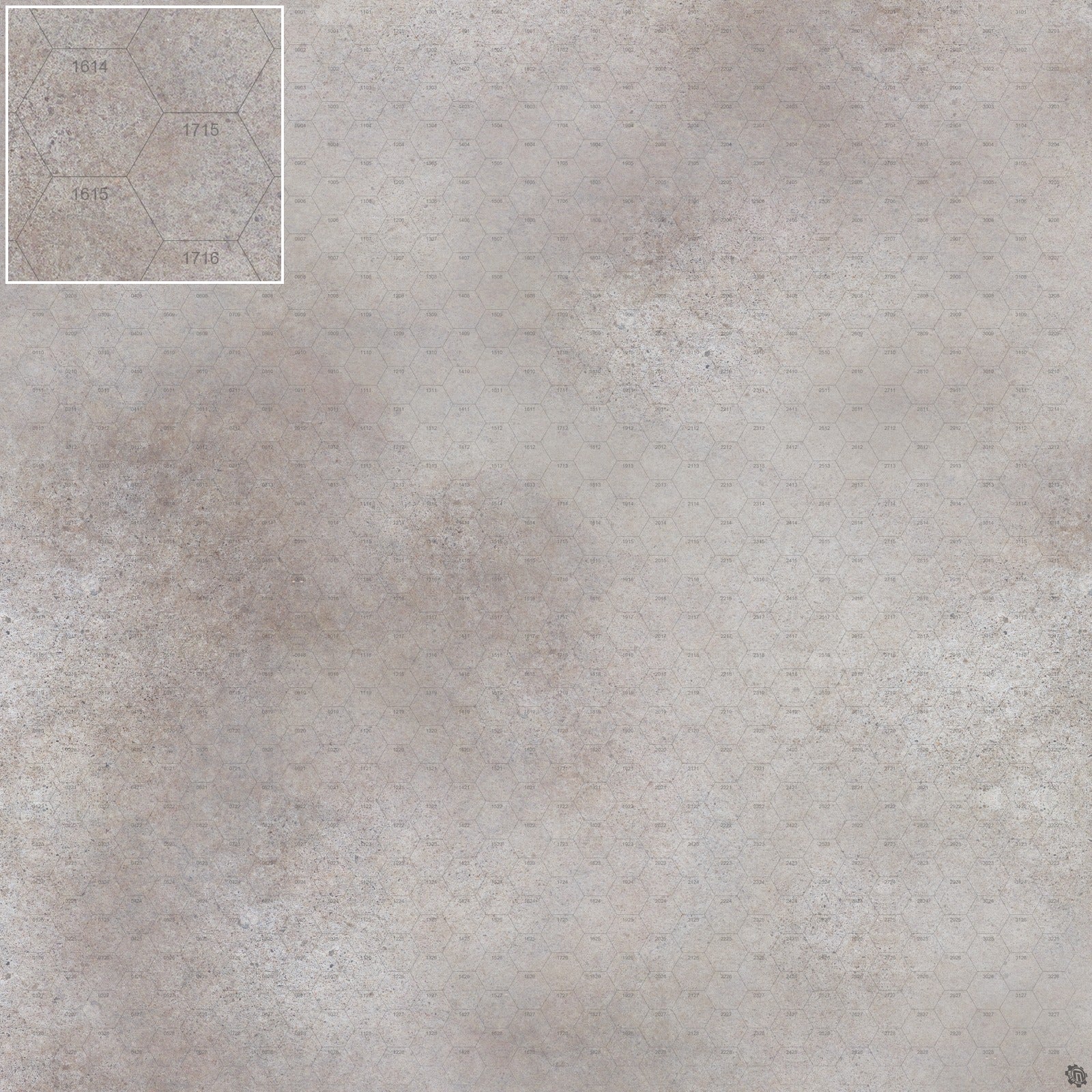Mats by Mars: Koncrete Blok (Light) Tabletop Wargaming Play Mat