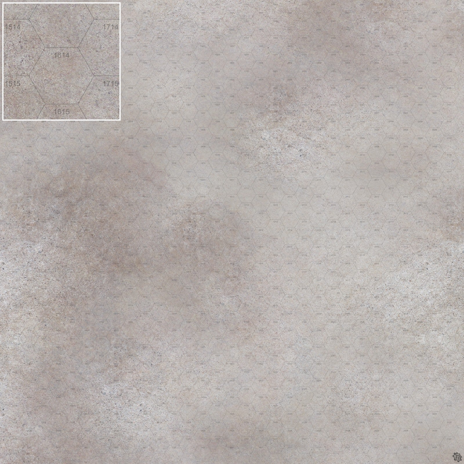 Mats by Mars: Koncrete Blok (Light) Tabletop Wargaming Play Mat