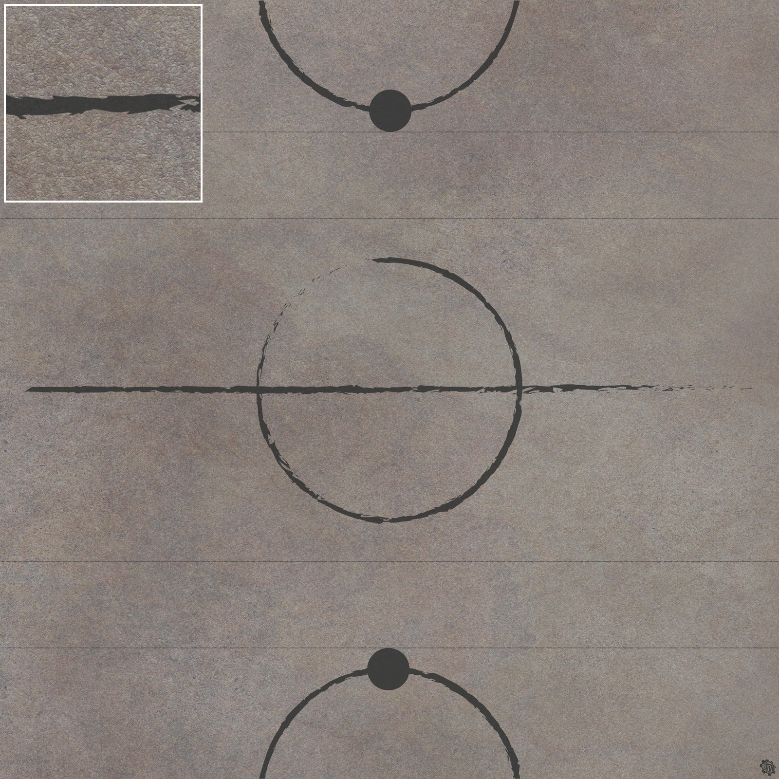 Mats by Mars: Koncrete Blok (Dark) Tabletop Wargaming Play Mat