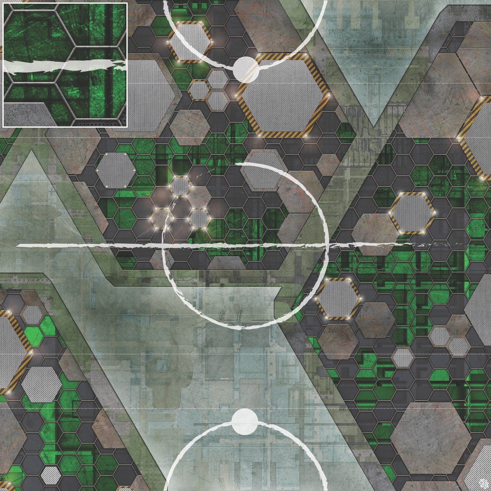 Mats by Mars: Quinfinity Jade Tabletop Wargaming Play Mat