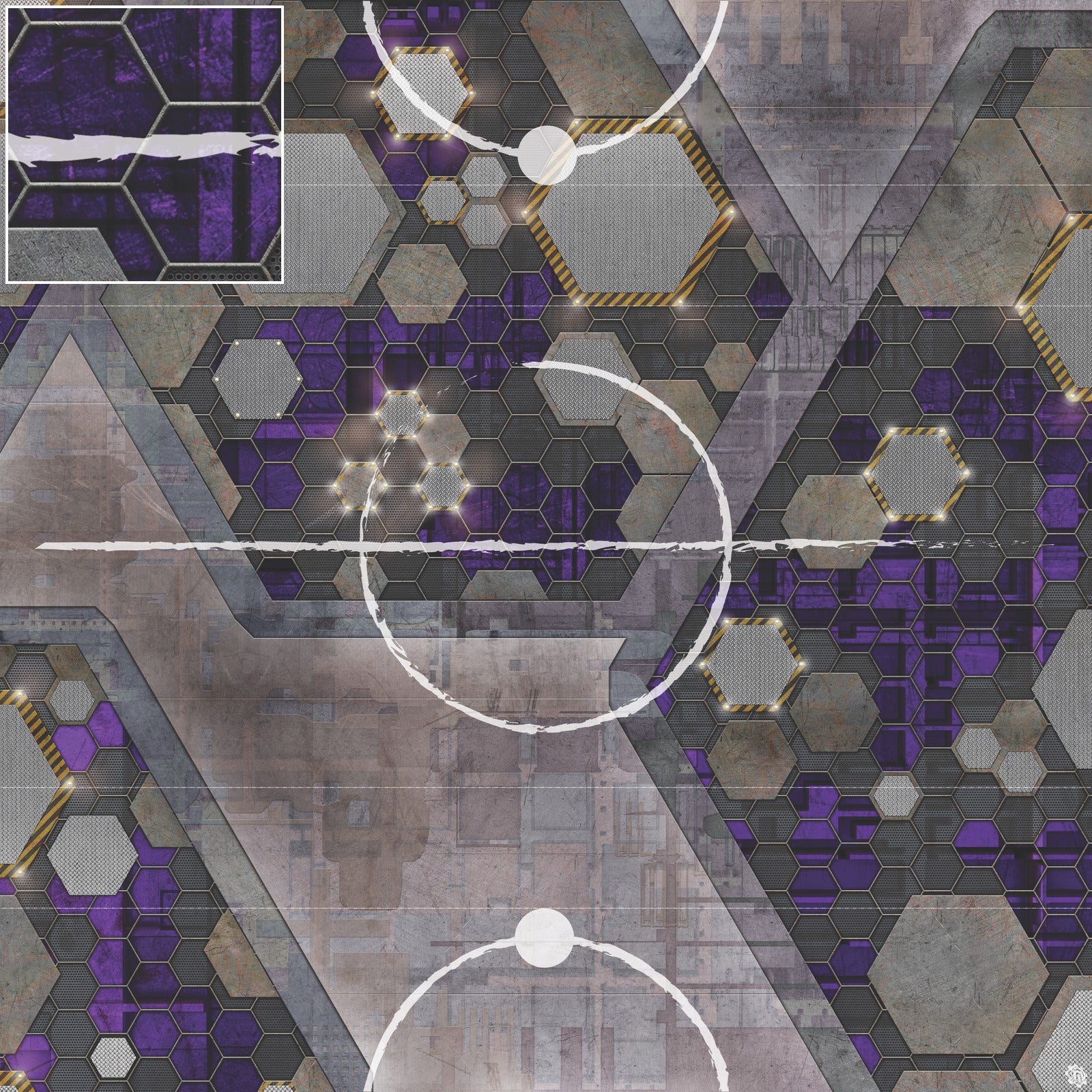 Mats by Mars: Quinfinity Amethyst Tabletop Wargaming Play Mat