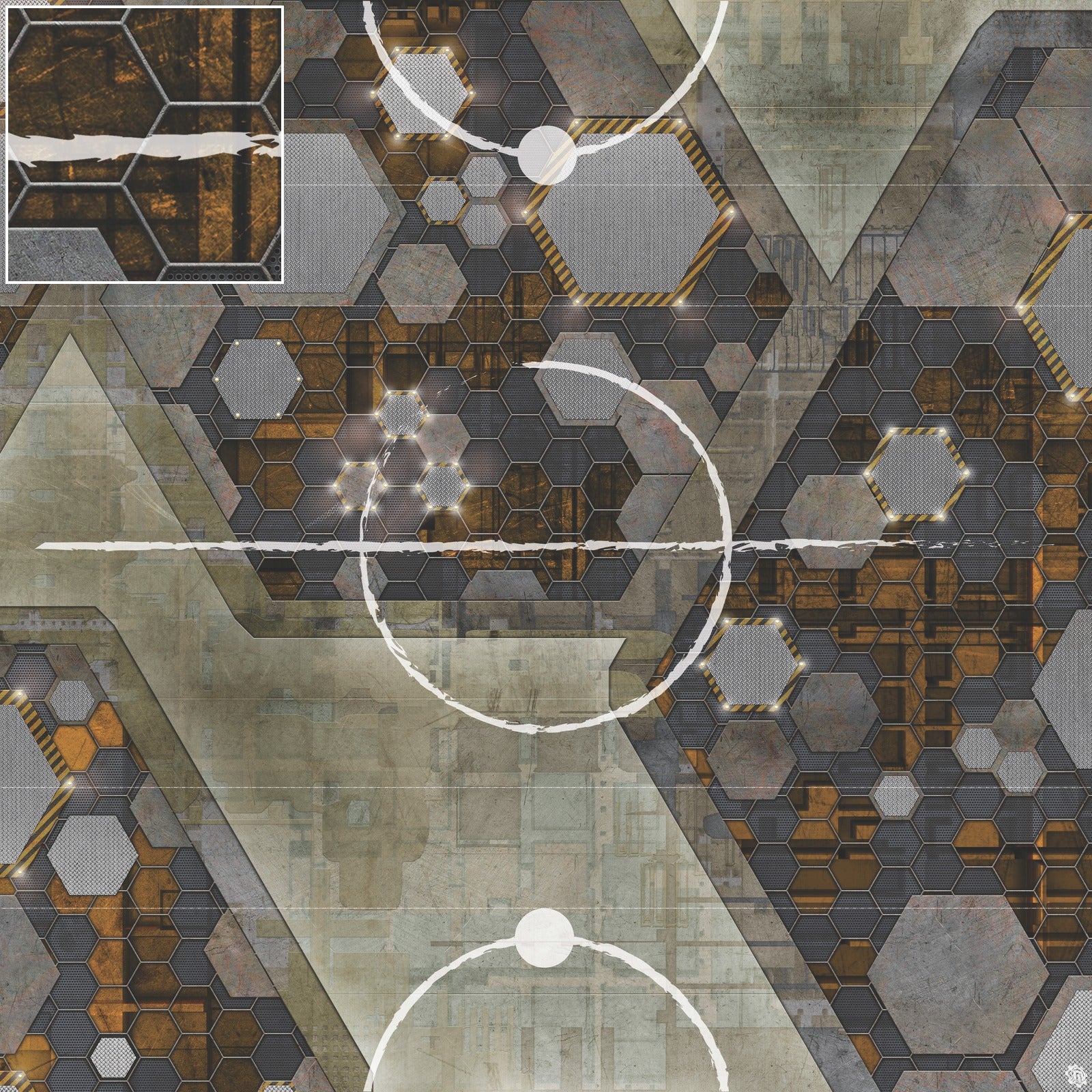 Mats by Mars: Quinfinity Citrine Tabletop Wargaming Play Mat
