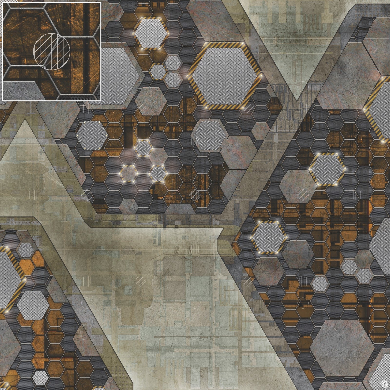 Mats by Mars: Quinfinity Citrine Tabletop Wargaming Play Mat