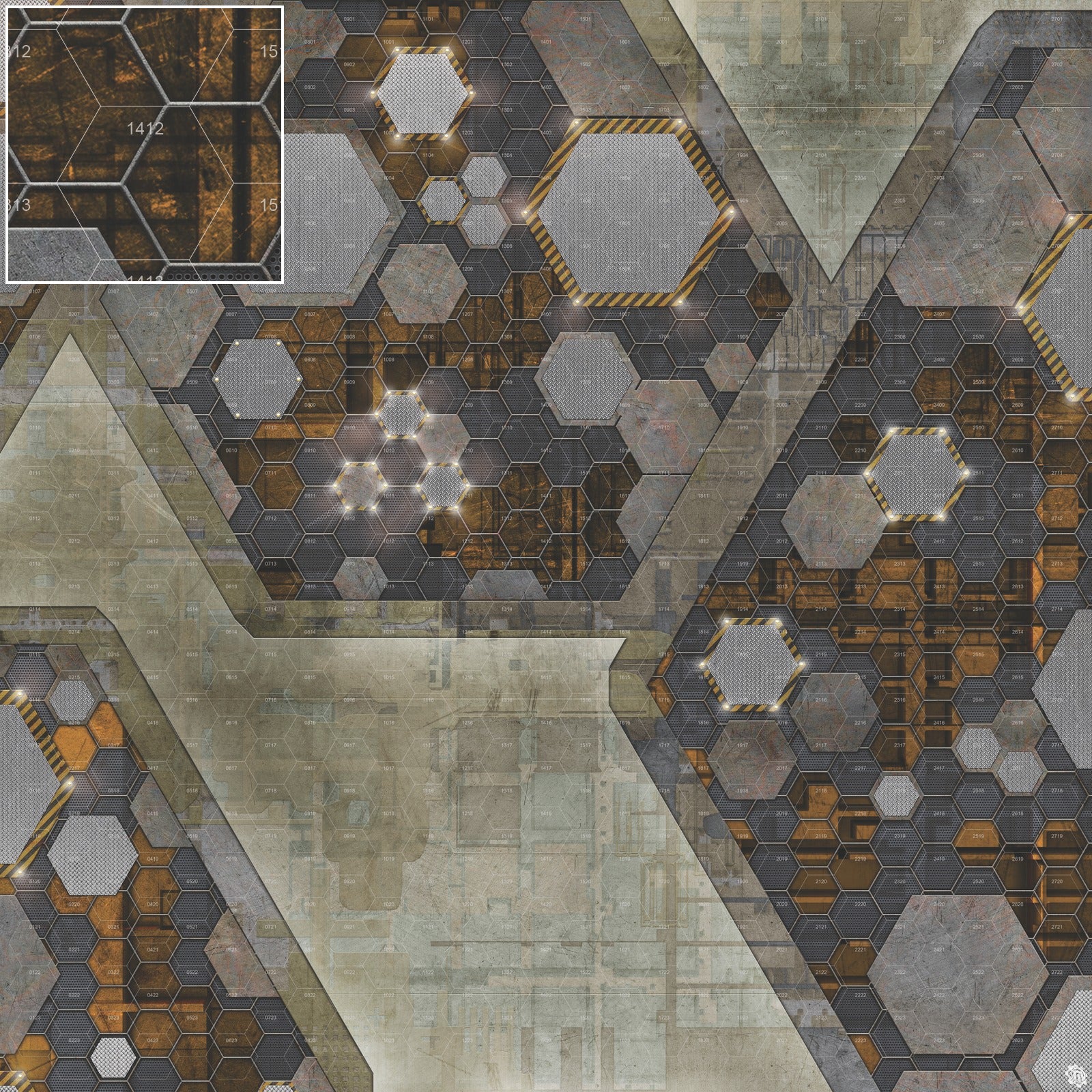 Mats by Mars: Quinfinity Citrine Tabletop Wargaming Play Mat