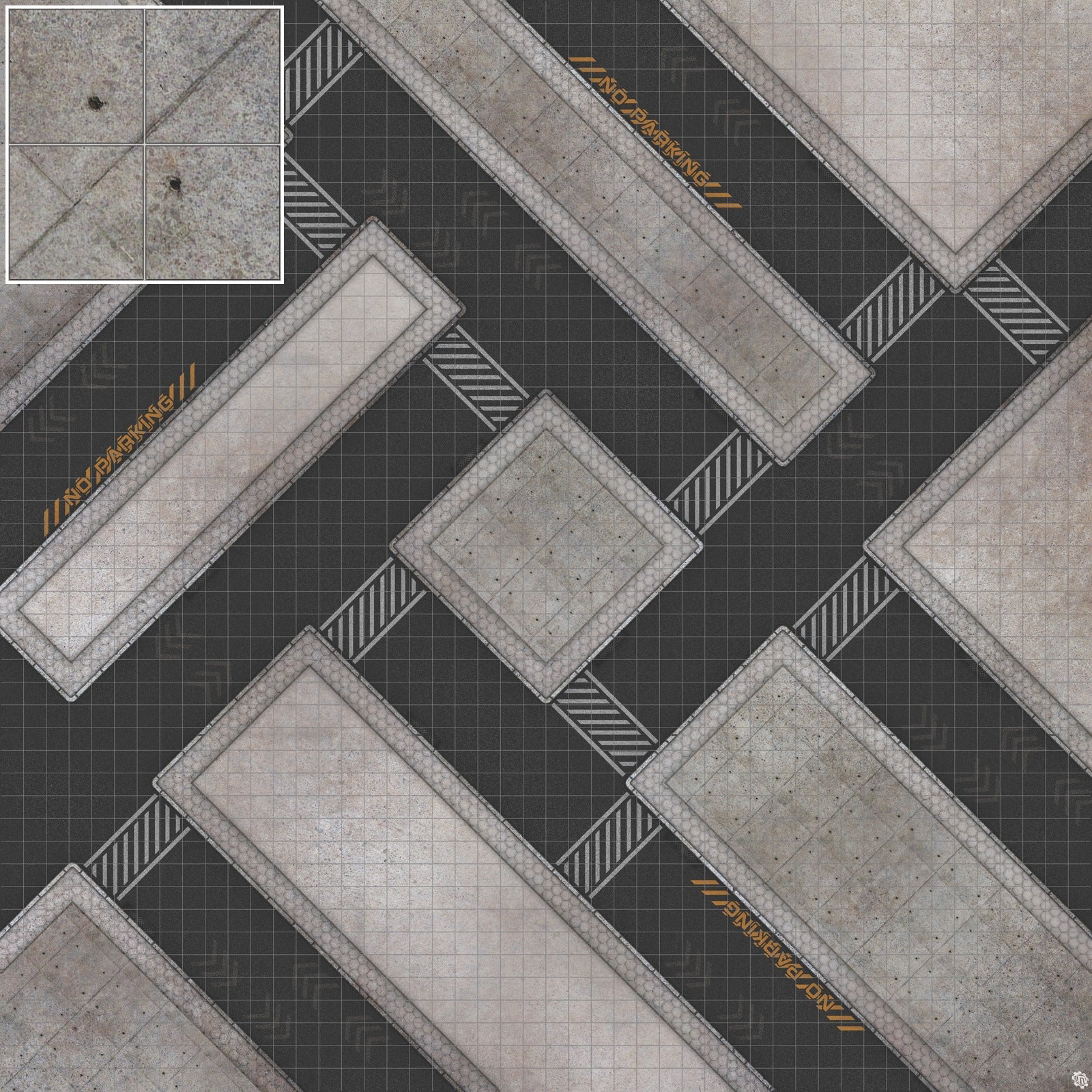 Mats by Mars: Hab Blok D Tabletop Wargaming Play Mat