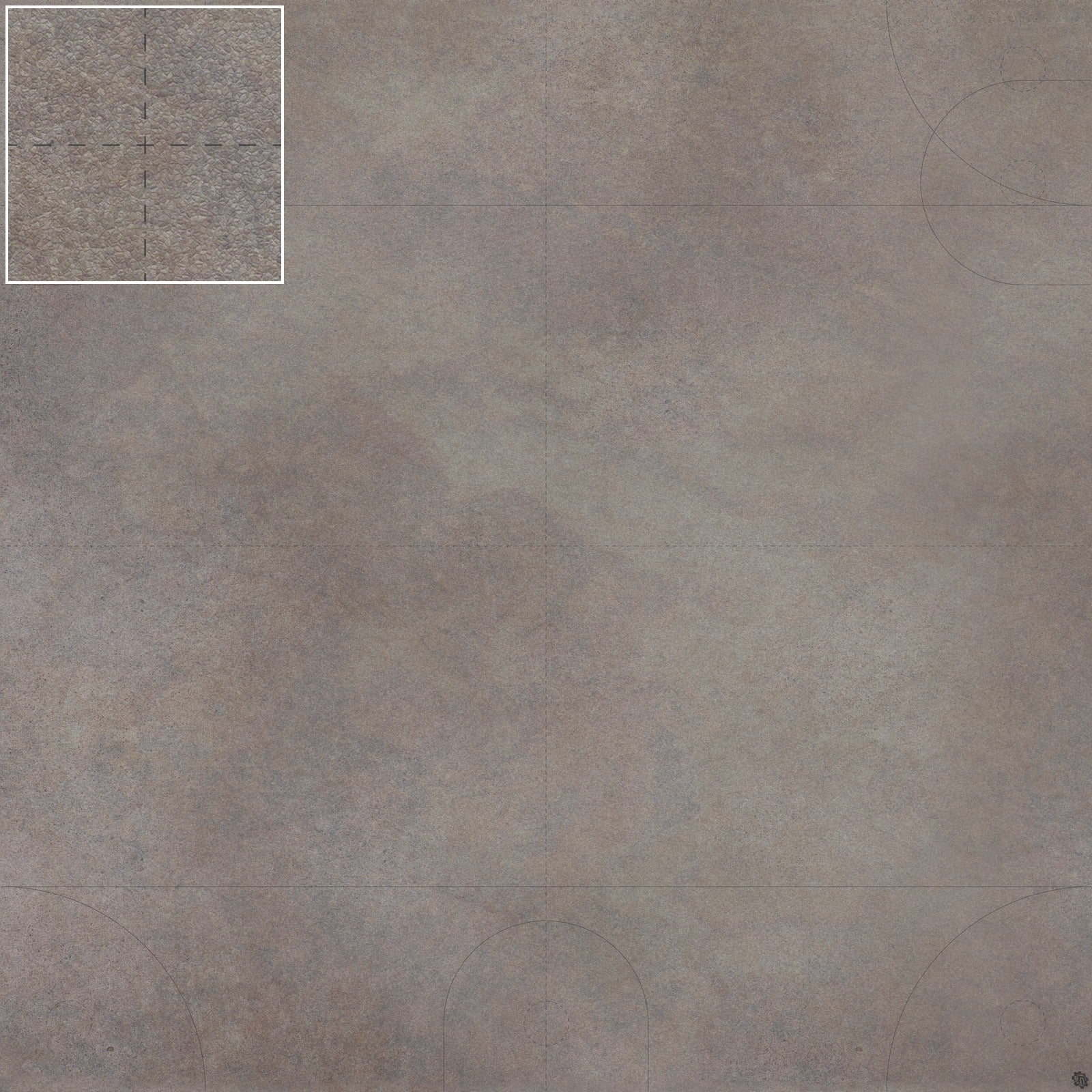 Mats by Mars: Koncrete Blok (Dark) Tabletop Wargaming Play Mat