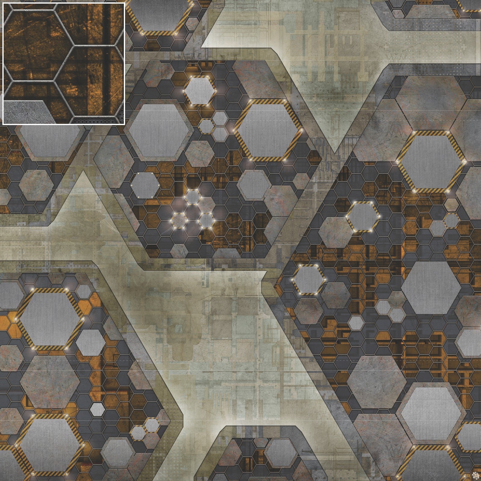 Mats by Mars: Quinfinity Citrine Tabletop Wargaming Play Mat