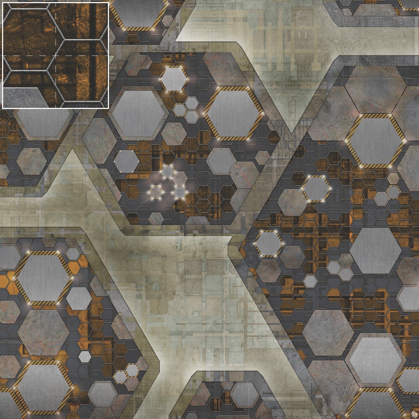 Mats by Mars: Quinfinity Citrine Tabletop Wargaming Play Mat