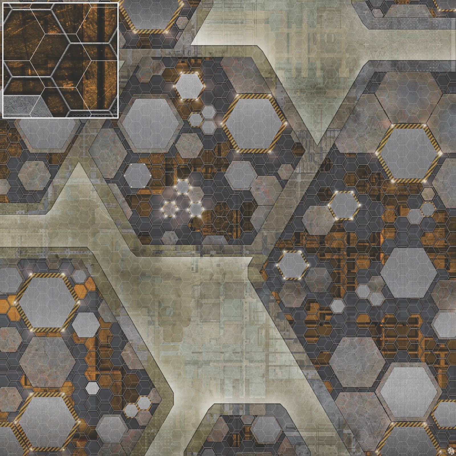 Mats by Mars: Quinfinity Citrine Tabletop Wargaming Play Mat