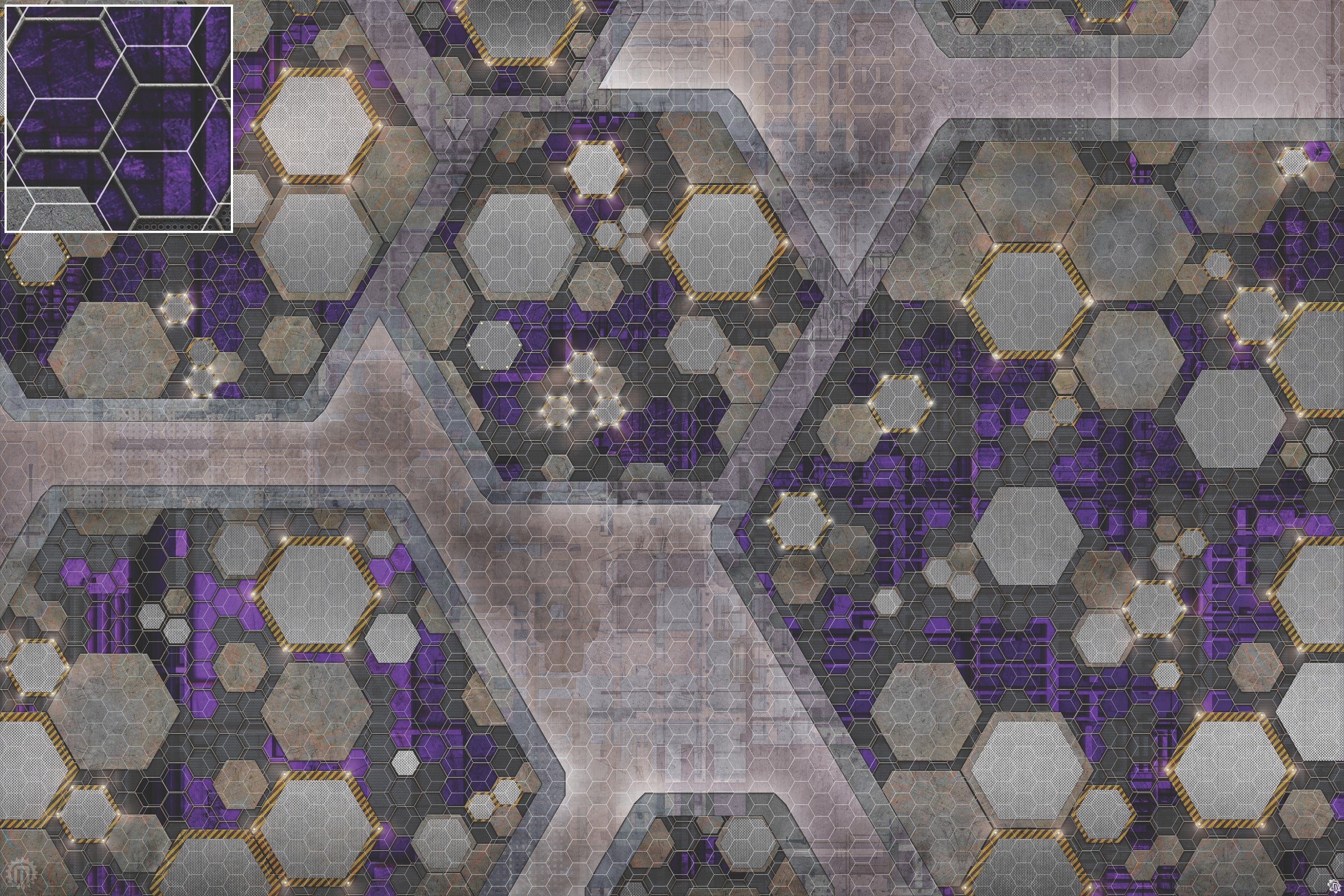 Mats by Mars: Quinfinity Amethyst Tabletop Wargaming Play Mat