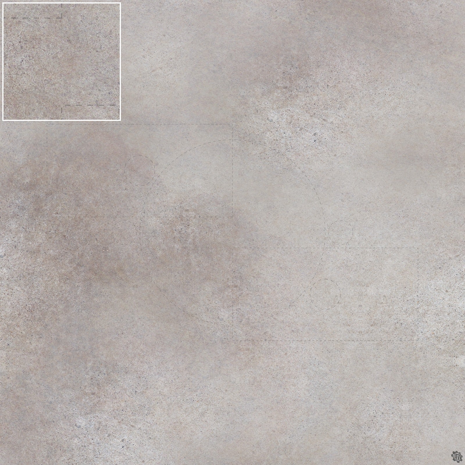 Mats by Mars: Koncrete Blok (Light) Tabletop Wargaming Play Mat