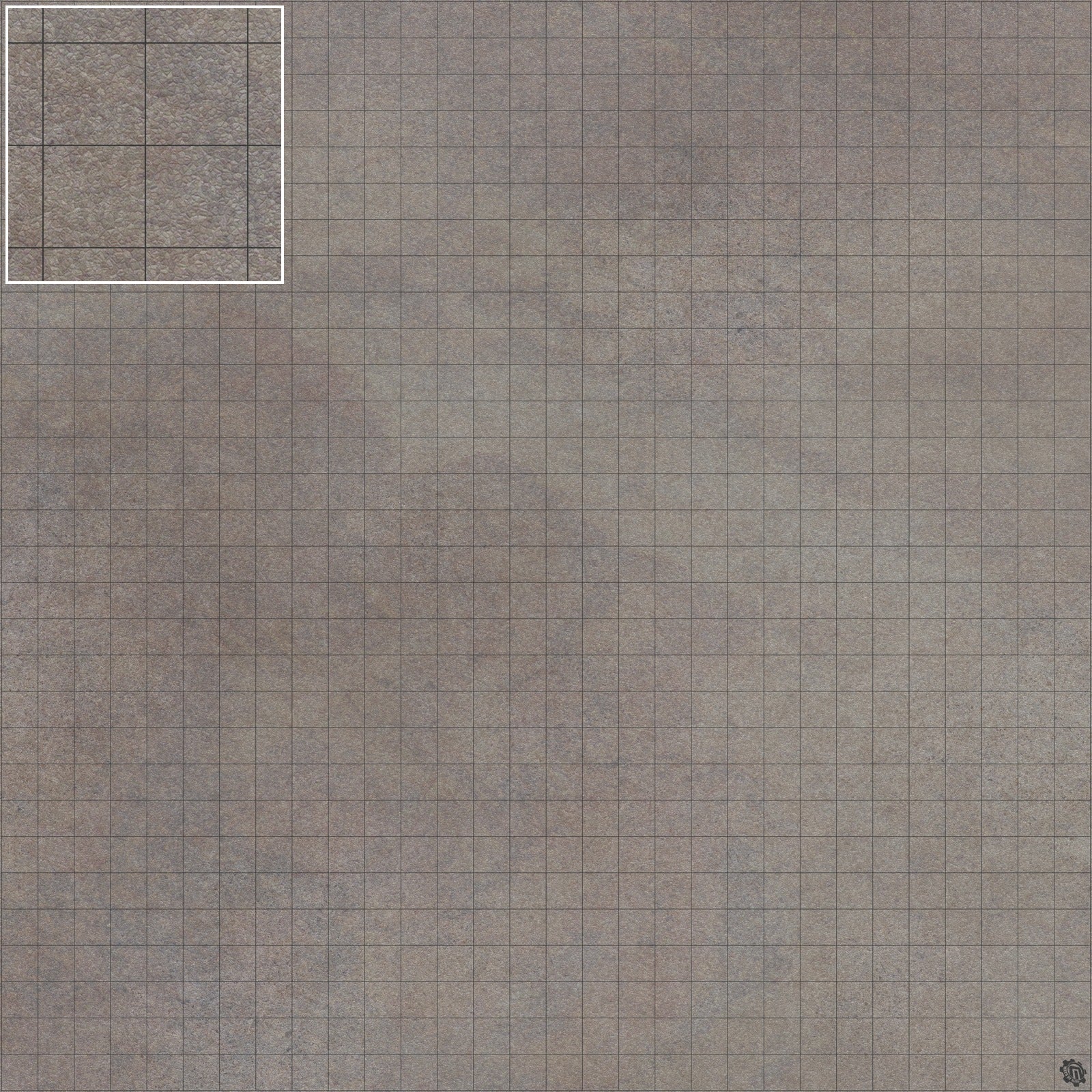 Mats by Mars: Koncrete Blok (Dark) Tabletop Wargaming Play Mat