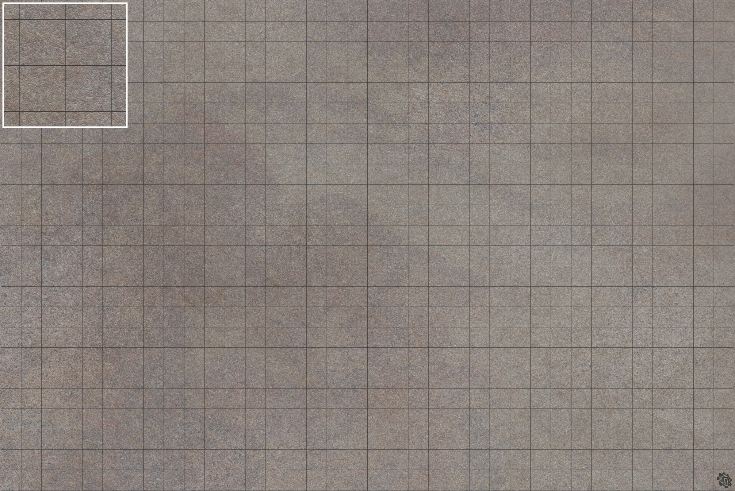 Mats by Mars: Koncrete Blok (Dark) Tabletop Wargaming Play Mat