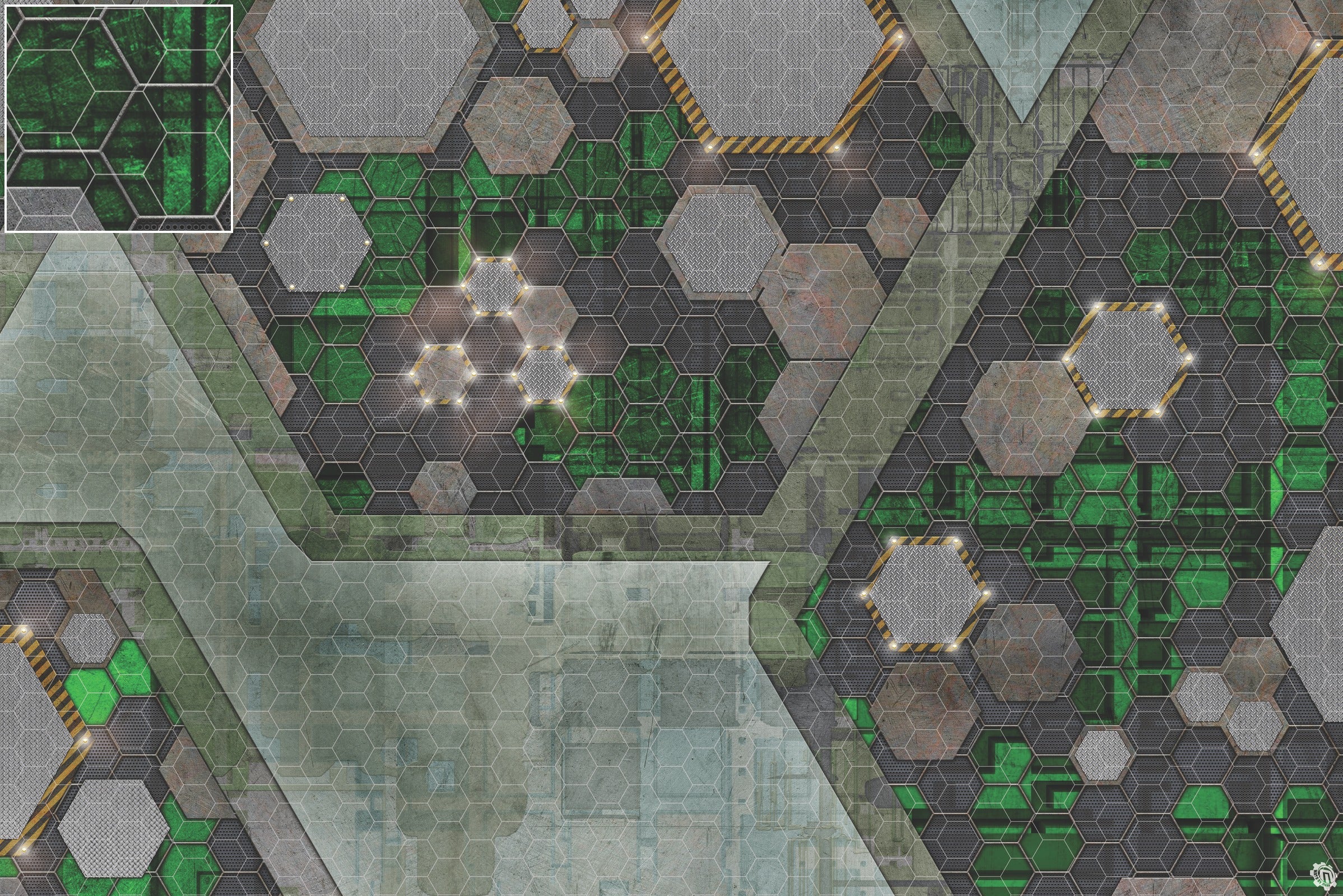 Mats by Mars: Quinfinity Jade Tabletop Wargaming Play Mat